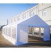 GAZEBO TENDONE 8x4 M in PVC STRUTTURA ZINCATO IMPERMEABILE - BIANCO